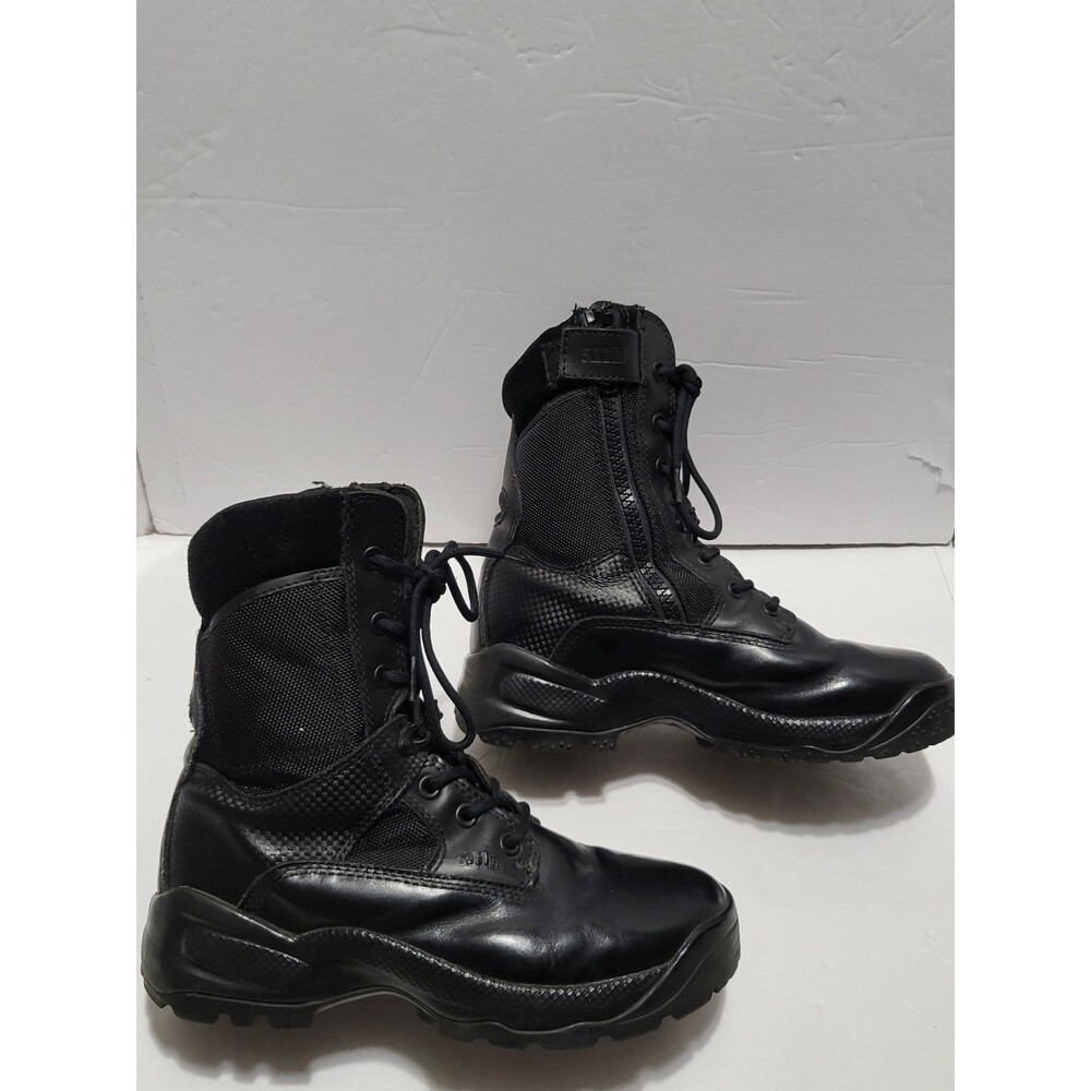 5.11 Tactical ATAC 2.0 Boots Women's 7.5 Black Leather 8" Side Zip Tactical Work